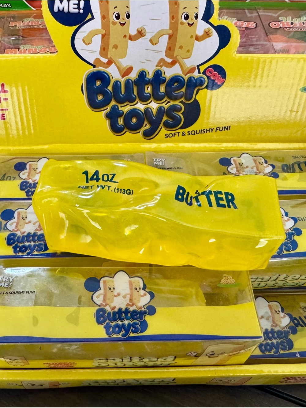 Butter Vaseline Filled Toys Yellow Squishy Butter